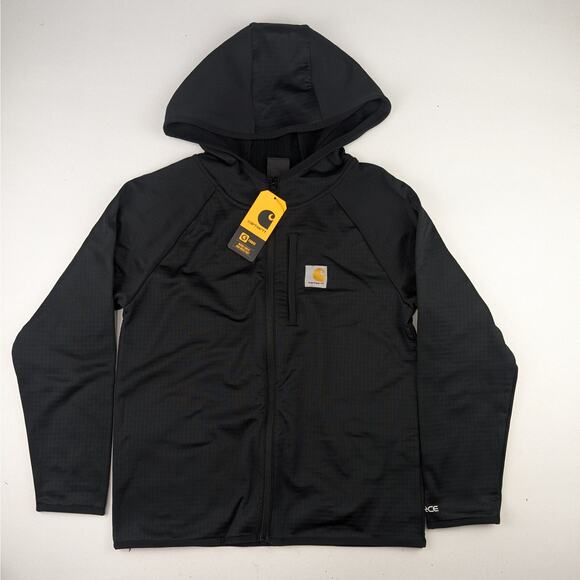 Carhartt Black Force Zip Up Hoodie, size M (10-12) - Picture 1 of 4